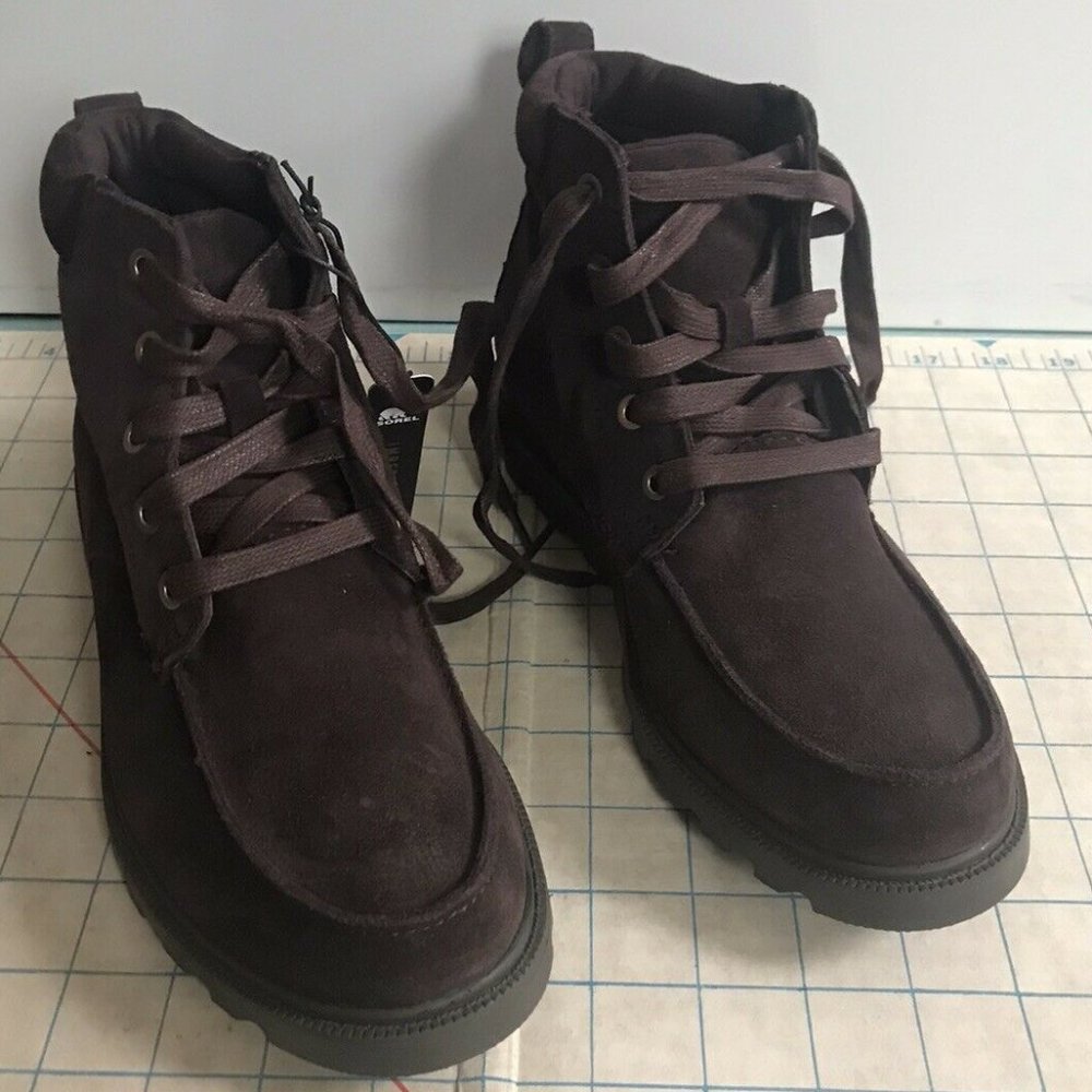 Sorel Harlow Lace Up Bootie Women Size 1 Burgundy